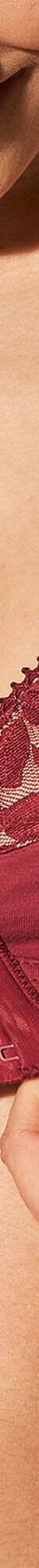 Soutien-gorge dentelle et coton ouverture devant - sans armatures (rubis) Soutien-gorge dentelle et coton ouverture devant - sans armatures (rubis)